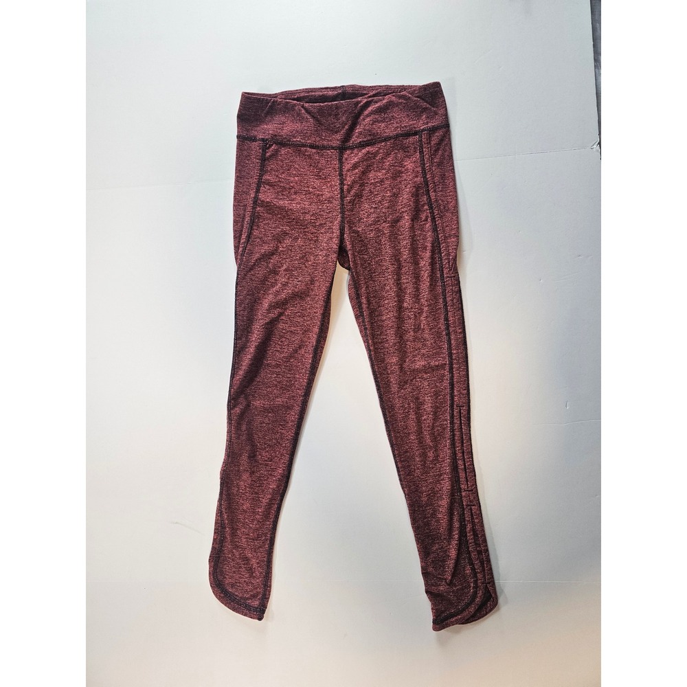 Free People‎ Movement Good Karma Leggings Women S Burgundy Space Dye